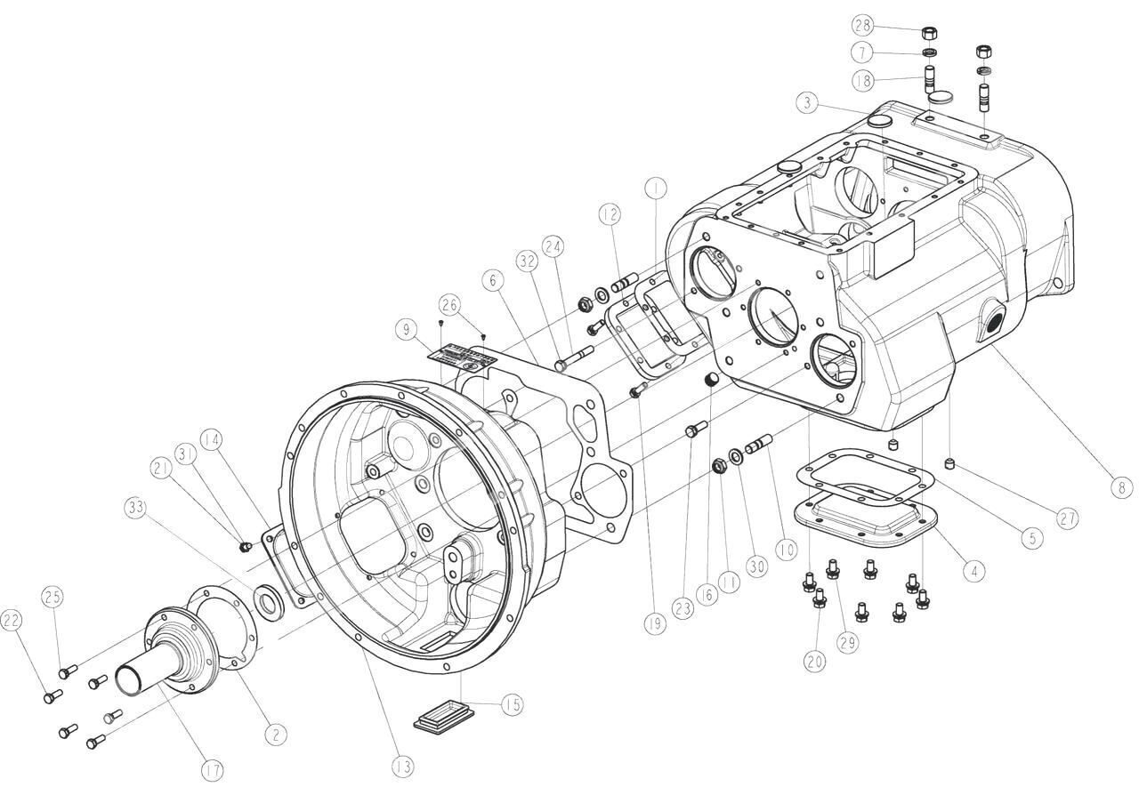 Каталог, схема, запчасти КПП FAST GEAR 12JS200T, 12JS200TA, 9JS150T-B,  9JS135T-B, 9JS119T-B, 8JS100T-B, 8JS100TA-B, 8JS130TA-B, 8JS130TA-B